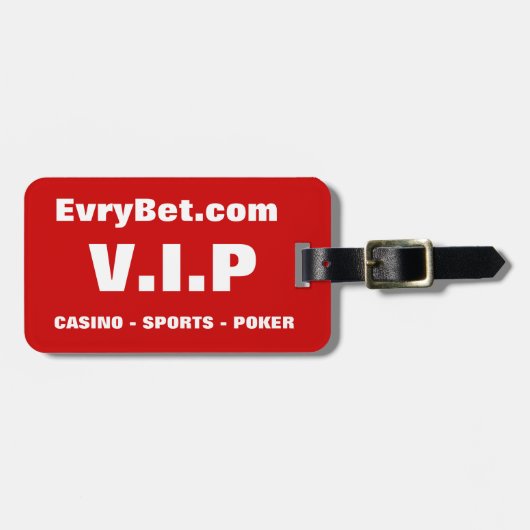 EvryBet VIP Bagagelabel (Voorkant horizontaal)