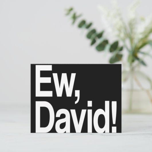 Ew David Briefkaart (Staand voorkant)