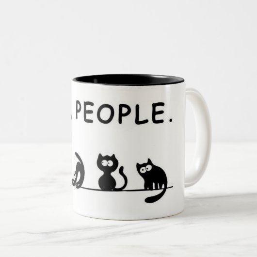 "Ew, les gens — Mug de chat drôle" (Devant droit)