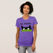 EW Mensen Grappig Kat Groen Grass Vrouwen Shirt (Voorkant volledig)