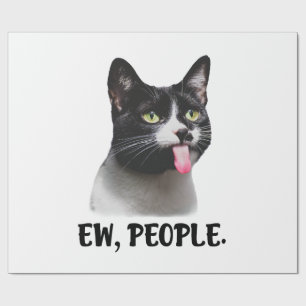 Ew Mensen grappige kat meme Cadeaupapier
