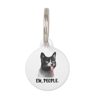 Ew Mensen grappige kat meme Huisdierpenning