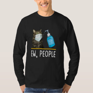 Ew Mensen Kat Gezichtsmasker Cute Pet Katten Kat M T-shirt