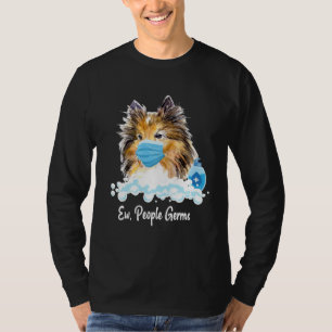 Ew Mensen Kiemen Shetland Sheepdog Collie Pup Met T-shirt