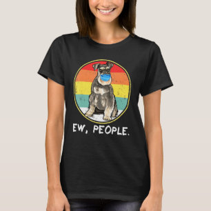 EW Mensen Miniatuur Schnauzer Dog Dragen T-shirt
