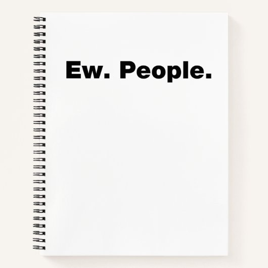 Ew. Mensen. Notitieboek (Voorkant)