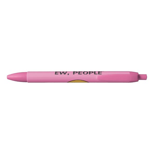 Ew Mensen roze Zwarte Inkt Pen (Achterkant)