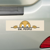 Ew People Funny Bumpersticker (Op auto)