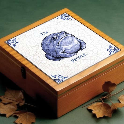 Ew People Toad Delft Blue Dutch Style Tegeltje
