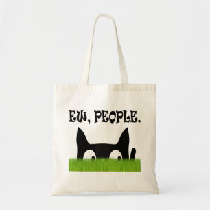 Ew Personnes Drôle Chat Green Grass Sac fourre-tou