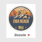 Ewa Beach, Hawaii Sticker (Vel)