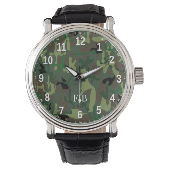 eWatch CAMO-stijl Horloge (Voorkant)