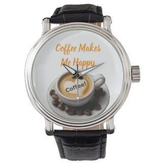 eWatch Koffie Maakt Me Gelukkig Horloge