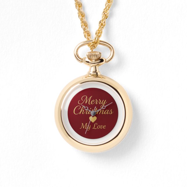eWatch -Romantic Christmas Necklace Watch Horloge (Voorkant)