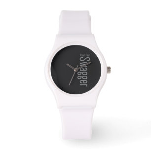 eWatch sporty white silicon band Horloge