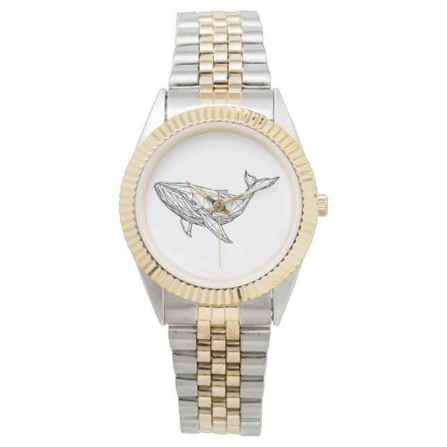 eWatch Watch Minimalist Geometric Whale Horloge (Voorkant)