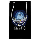 Ewe-F-O Funny UFO Pun Dark BG Klein Cadeauzakje (Voorkant)