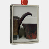 Ewer en bekken (koper) metalen ornament (Rechts)