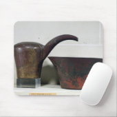 Ewer en bekken (koper) muismat (Met muis)