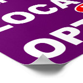 Ewige Leven Is Verplicht Locatie Is Optioneel Post Poster (Hoek)