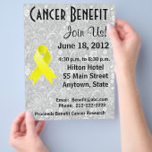 Ewing Sarcoma Awareness Benefit Grey Floral Flyer (Hand)
