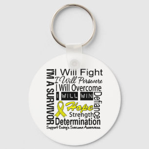 Ewing Sarcoma: voortzetting strijd overwinning Win Sleutelhanger