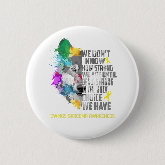 Ewings Sarcoma Awareness Ribbon Support Gifts Ronde Button 5,7 Cm (Voorkant)