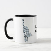 Ewwww...Pepeople Funny Bleu Cat café Mug (Gauche)