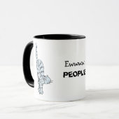 Ewwww...Pepeople Grappige Blauwe Kat Koffie Mok (Voorkant links)