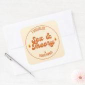 $ex en Theorie Vierkante Sticker (Envelop)