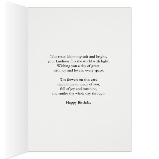 Ex fille en droit Anniversaire Roses peint (Intérieur (Droit))