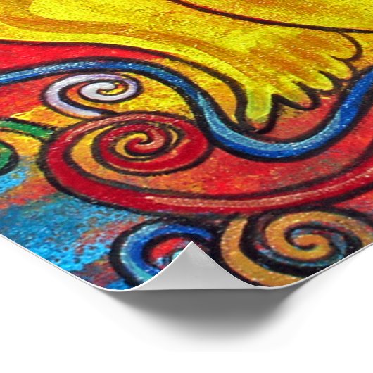 Ex Flammis Clarior, uit de vlam, helderheid Poster (Hoek)