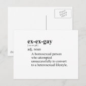 EX-HOMO BRIEFKAART (Voorkant / Achterkant)