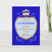 Ex-Husband-Vaderdag met schild