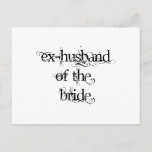 Ex-Husband van de Bride Briefkaart