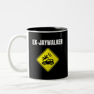 Ex Jaywalker - Alcoholic Clean en Sober Tweekleurige Koffiemok