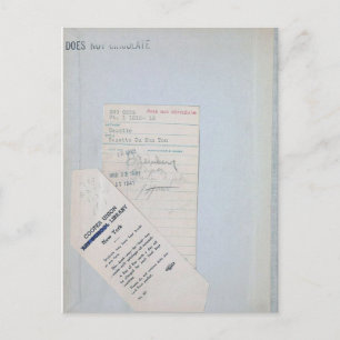 Ex Library Checkout Kaart voor lezers en boekoverz