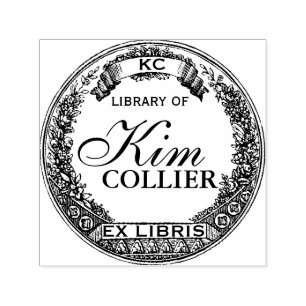 Ex Libris - Bladwijzer - Gepersonaliseerd Zelfinktende Stempel