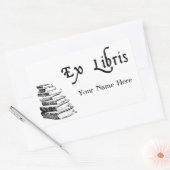 Ex Libris  Boeken Aangepaste Boekplaat Rechthoekige Sticker (Envelop)