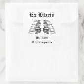 Ex Libris  Boeken Aangepaste Boekplaat Vierkante Sticker (Tas)