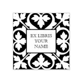 Ex libris boekenplaat Victoriaans Rubberstempel (Afrduk)