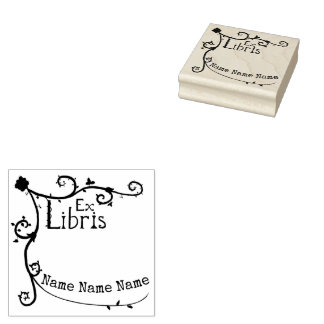 Ex Libris-boekstempel Rubberstempel