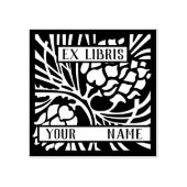 Ex Libris Boîtier Tampon en caoutchouc (Impression)