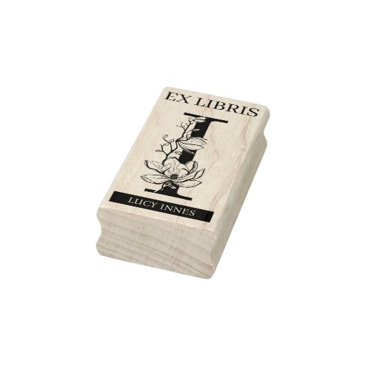 EX libris Book bookplate bookplate monogram I Rubberstempel (Stempel)