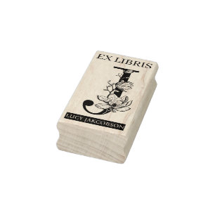 EX libris Book bookplate bookplate monogram J Rubberstempel