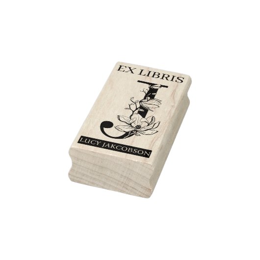 EX libris Book bookplate bookplate monogram J Rubberstempel (Stempel)