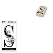 EX libris Book bookplate bookplate monogram S Rubberstempel (Gestempeld)