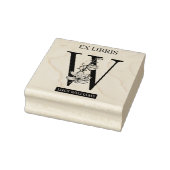 EX libris Book bookplate bookplate monogram W Rubberstempel (Stempel)