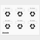 Ex Libris Bookplaat Ronde Sticker (Vel)