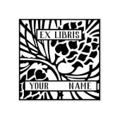 Ex Libris Bookplaat Rubberstempel (Afrduk)